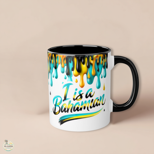 Bahamas Wrap Around Drip Graphic Mug | Accent 11oz Ceramic Mug