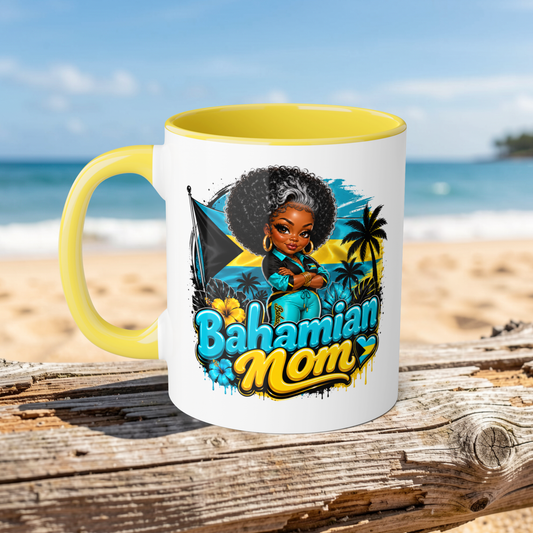 Bahamas Mom Coffee Mug — 'Bahamian Mom' Accent 11oz Gift