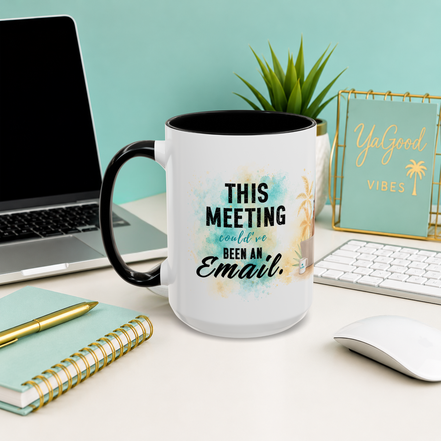 Funny coworker gift mug with "This Meeting Could've Been an Email."